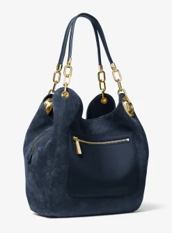Mala de ombro em camurça Lillie grande | Michael Kors [PT]