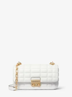 Mala de ombro em pele acolchoada Tribeca pequena | Michael Kors [PT]