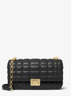 Mala de ombro em pele acolchoada Tribeca grande | Michael Kors [PT]