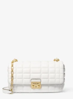 Mala de ombro em pele acolchoada Tribeca grande | Michael Kors [PT]