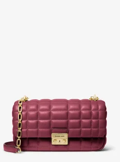 Mala de ombro em pele acolchoada Tribeca grande | Michael Kors [PT]