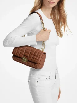 Mala de ombro em pele acolchoada Tribeca grande | Michael Kors [PT]