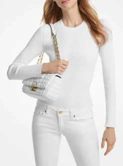 Mala de ombro em pele acolchoada Tribeca grande | Michael Kors [PT]