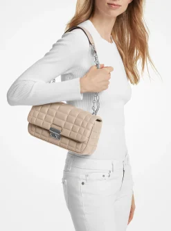Mala de ombro em pele acolchoada Tribeca grande | Michael Kors [PT]