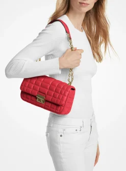 Mala de ombro em pele acolchoada Tribeca grande | Michael Kors [PT]