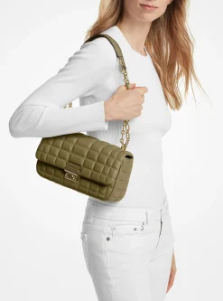 Mala de ombro em pele acolchoada Tribeca grande | Michael Kors [PT]