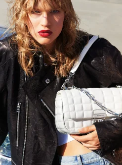 Mala de ombro em pele acolchoada Tribeca grande | Michael Kors [PT]