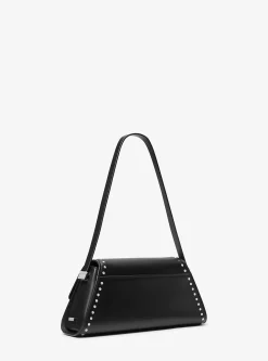 Mala de ombro em pele com tachas Ludlow média | Michael Kors [PT]