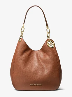 Mala de ombro em pele granulada Lillie grande | Michael Kors [PT]