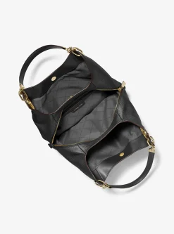 Mala de ombro em pele granulada Lillie grande | Michael Kors [PT]