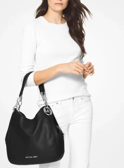 Mala de ombro em pele granulada Lillie grande | Michael Kors [PT]