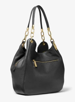 Mala de ombro em pele granulada Lillie grande | Michael Kors [PT]