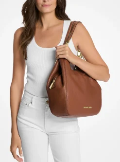 Mala de ombro em pele granulada Lillie grande | Michael Kors [PT]