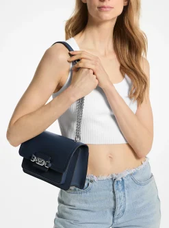 Mala de ombro em pele Heather grande | Michael Kors [PT]