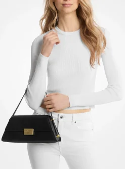 Mala de ombro em pele Ludlow média | Michael Kors [PT]