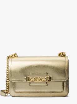 Mala de ombro em pele metalizada Heather grande | Michael Kors [PT]