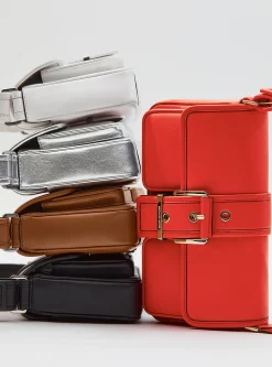 Mala de ombro em pele metalizada Colby média | Michael Kors [PT]