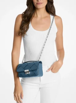 Mala de ombro em pele tecida Tribeca pequena | Michael Kors [PT]