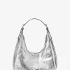 Mala de ombro hobo em pele estalada metalizada Nolita pequena | Michael Kors [PT]