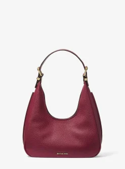 Mala de ombro hobo em pele granulada Nolita pequena | Michael Kors [PT]