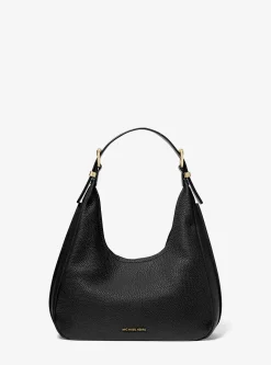 Mala de ombro hobo em pele granulada Nolita pequena | Michael Kors [PT]