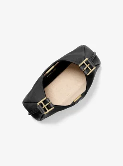 Mala de ombro hobo em pele granulada Nolita pequena | Michael Kors [PT]