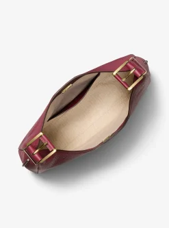Mala de ombro hobo em pele granulada Nolita grande | Michael Kors [PT]