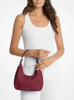 Mala de ombro hobo em pele granulada Nolita pequena | Michael Kors [PT]