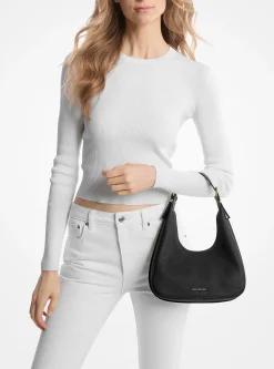 Mala de ombro hobo em pele granulada Nolita pequena | Michael Kors [PT]