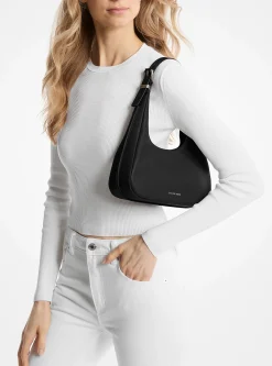 Mala de ombro hobo em pele granulada Nolita pequena | Michael Kors [PT]