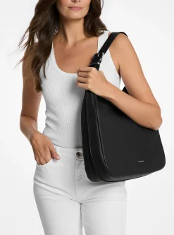 Mala de ombro hobo em pele granulada Nolita grande | Michael Kors [PT]