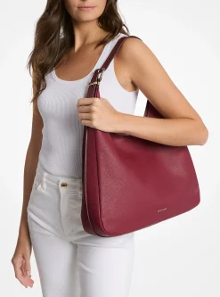 Mala de ombro hobo em pele granulada Nolita grande | Michael Kors [PT]