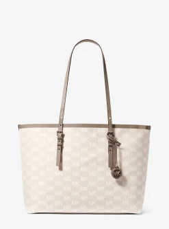 Mala tote com bolso e logótipo em jacquard Quinn grande | Michael Kors [PT]