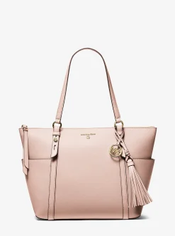 Mala tote com fecho de correr superior em couro saffiano Sullivan grande | Michael Kors [PT]