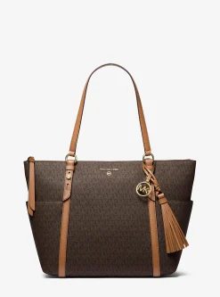 Mala tote com fecho de correr superior com logótipo Sullivan grande | Michael Kors [PT]
