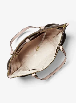 Mala tote com fecho de correr superior com logótipo Sullivan grande | Michael Kors [PT]