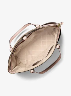 Mala tote com fecho de correr superior em couro saffiano Sullivan grande | Michael Kors [PT]