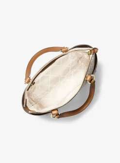 Mala tote com fecho de correr superior com logótipo Sullivan pequena | Michael Kors [PT]