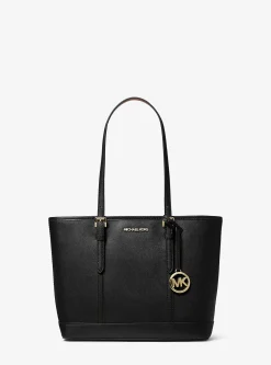 Mala tote com fecho de correr superior em couro saffiano Jet Set Travel pequena | Michael Kors [PT]