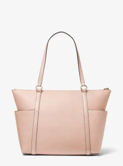 Mala tote com fecho de correr superior em couro saffiano Sullivan grande | Michael Kors [PT]