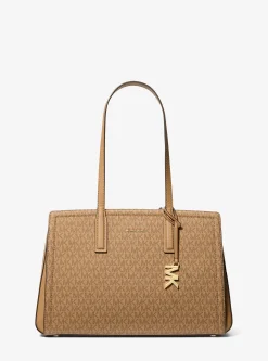 Mala tote com logótipo exclusivo Laila média | Michael Kors [PT]