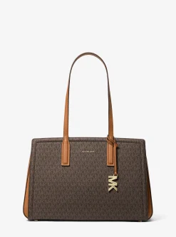 Mala tote com logótipo exclusivo Laila média | Michael Kors [PT]