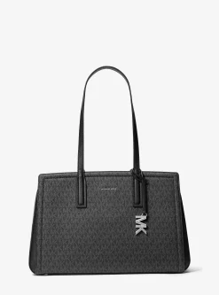 Mala tote com logótipo exclusivo Laila média | Michael Kors [PT]