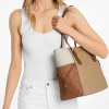 Mala tote com logótipo exclusivo e bloco de cor Voyager grande | Michael Kors [PT]