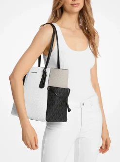 Mala tote com logótipo exclusivo e bloco de cor Voyager grande | Michael Kors [PT]
