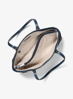 Mala tote com logótipo exclusivo e bloco de cor Voyager grande | Michael Kors [PT]