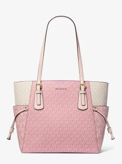 Mala tote com logótipo exclusivo e bloco de cor Voyager grande | Michael Kors [PT]