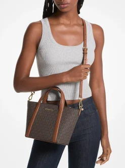 Mala tote com logótipo exclusivo Pratt pequena | Michael Kors [PT]