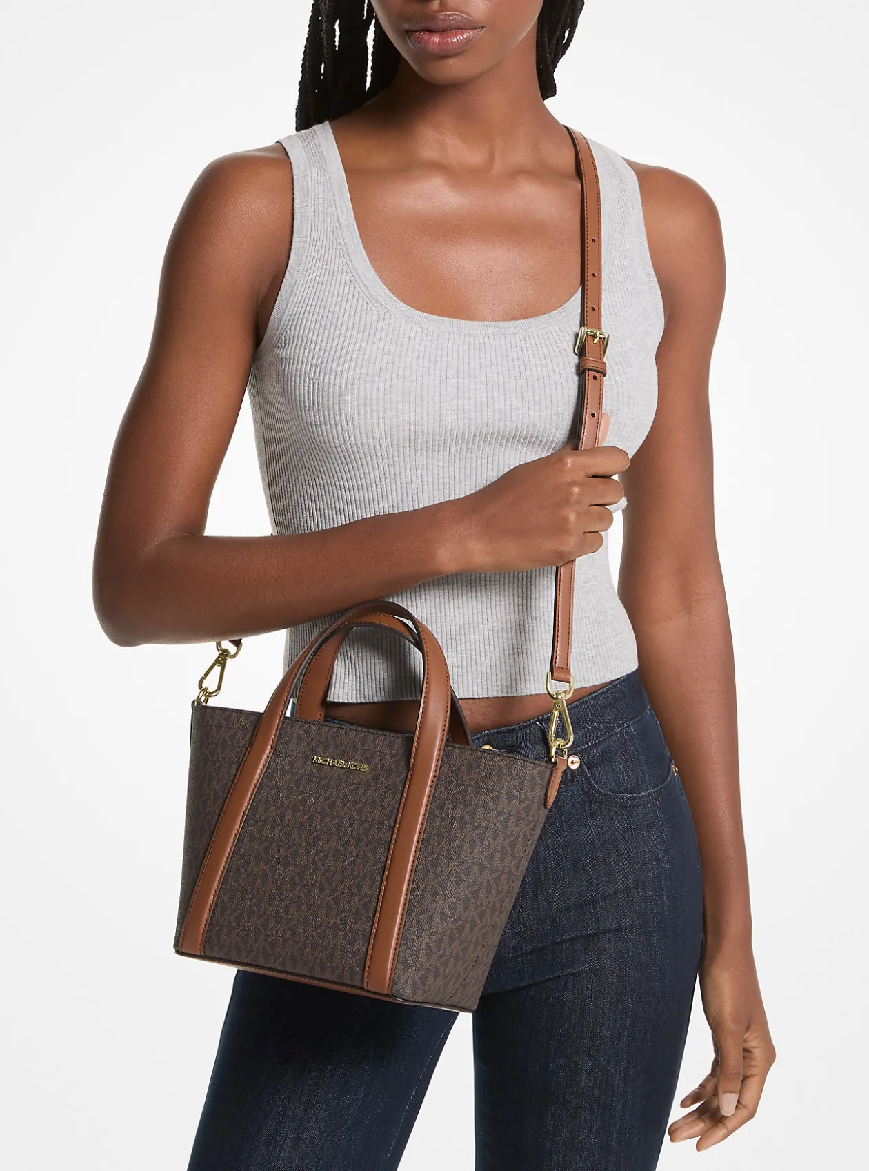 Mala tote com logótipo exclusivo Pratt pequena | Michael Kors [PT]