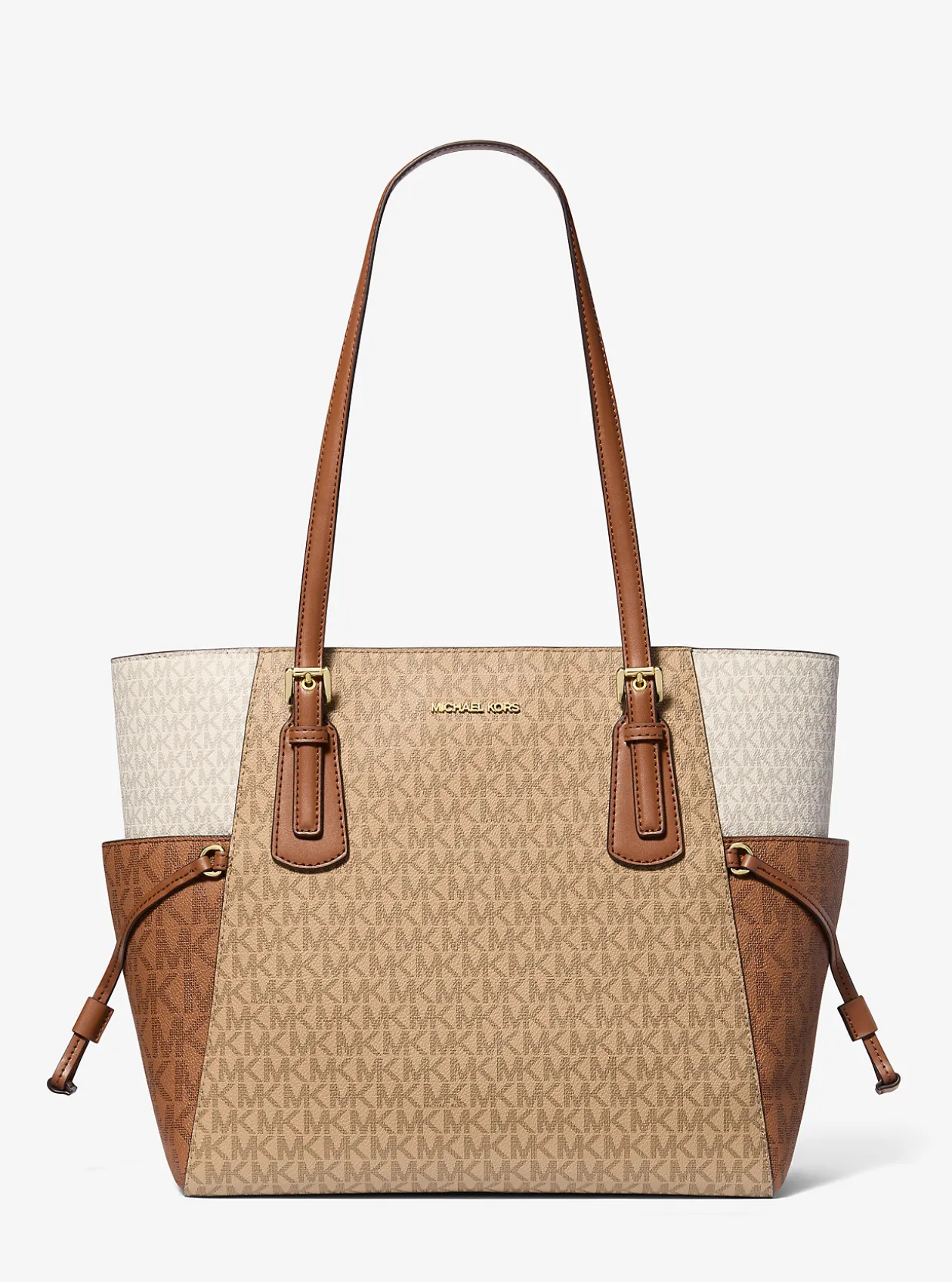 Mala tote com logótipo exclusivo e bloco de cor Voyager grande | Michael Kors [PT]